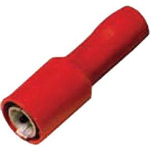 Geisoleerd rondsteekhulzen 0,5-1mm² steker 4mm rood VVE=100