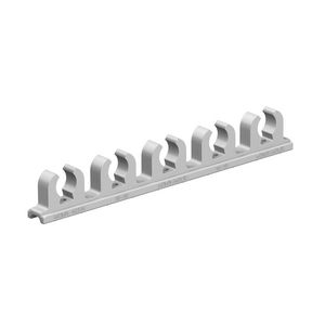 Klemstrook (3 klemmen) 16-19mm polyethyleen steengrijs RAL7030