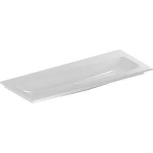iCon meubelwastafel slim rim 120x48cm zonder kraangat zonder overloop wit