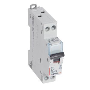 Installatieautomaat MCB DX³ 1-polig + Nul C-karakteristiek 4A 6000A