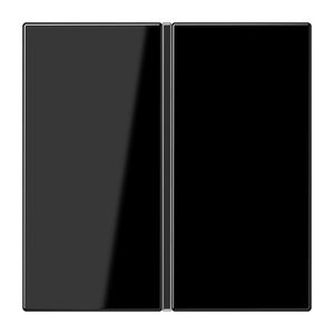 Tastafdekking 1-voudig compleet LS zwart KNX