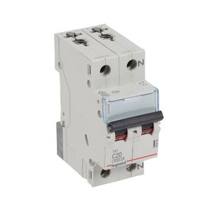 Installatieautomaat MCB TX3 1-polig + Nul C-karakteristiek 20A 6000A VVE=5