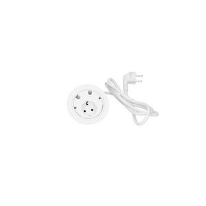 Power Dot 1x 230V RA 4x doorvoer 1,5m RA wit