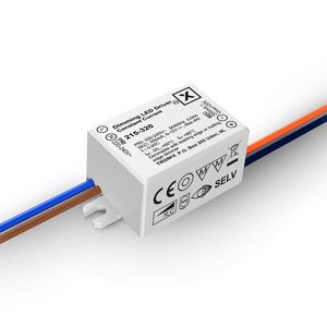 Voeding LED 350mA 4W IP20 flikkervrij dimbaar