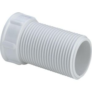 Verlengstuk 1x50 kunststof/wit VVE=5