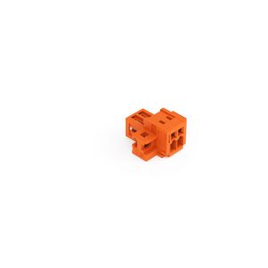 1-draads male steker 1,5mm² oranje 734-332/019-000 VVE=100