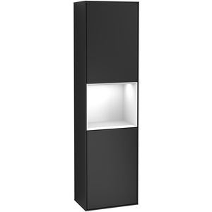 Hoge kast Finion 418x1516x270mm Black Matt Lacquer G460GFPD
