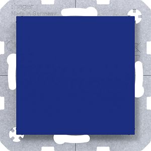 Blindplaat met centraalplaat A.x/C.x cobalt mat