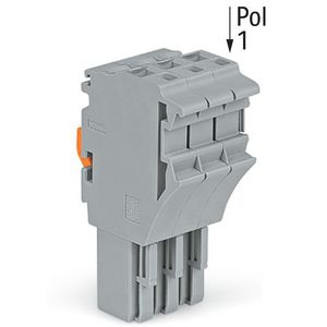 1-draads FE steker 4 mm² grijs 2022-102/999-953 VVE=100