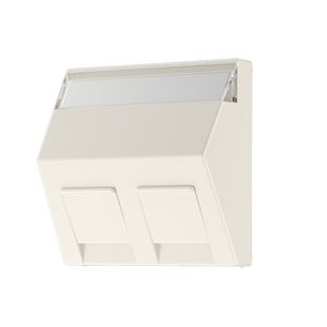 Centraalplaat 2-voudig opbouw Wit klembevest. IP2X