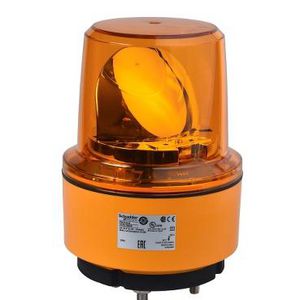 Draaiende spiegel Ø130mm 24V Oranje