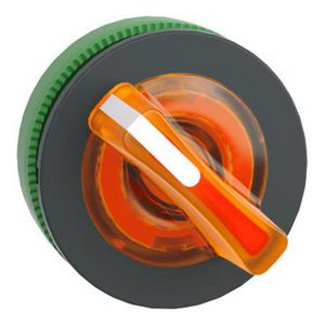 Kop keuzeschakelaar 2 pos Oranje Blijft in stand Verlich XB5