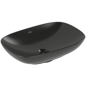 Opzetwastafel Loop Friends 560x380mm Pure Black CeramicPlus 4A4901R7