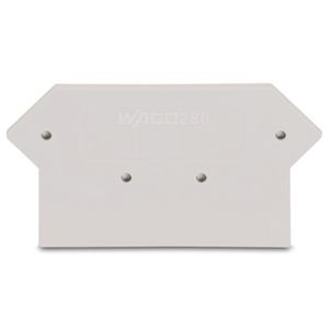 Afsluit-+tussenplaat 2,5mm li.grijs 280-362 VVE=25