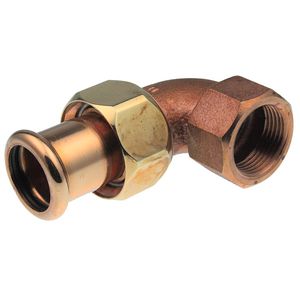 3-del. koppeling XPress CU 18x1/2" bn. vlakd. 6096G VVE=5