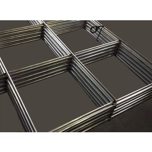 Staaldraadmat 2100x1200mm (2,52m²) maas 100x100mm gegalvaniseerd