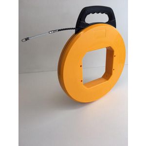 Trekveersysteem polyester zwart ø6,0mm 20mtr. in pvc oprolbox
