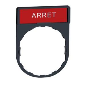 Schild 30x40mm etiket 8x27mmARRE Harmony XB4/XB5 VVE=10