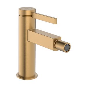 Bidetmengkraan Finoris 1-hendel afvoerplug Brushed Bronze