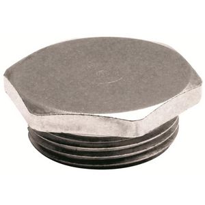 Plug Hexagonaal mess. 1 1/2 NPT metaalkeur VVE=10