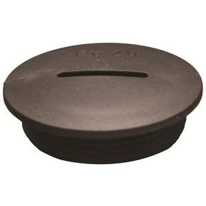 Plug Round Polyamide 6+25 glasvezel M12 Zwarte RAL9005