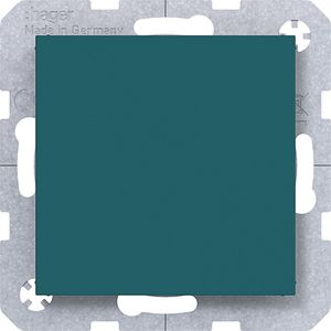 Blindplaat met centraalplaat A.x/C.x azure mat