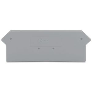 Afsluit-+tussenplaat 2mm grijs 279-316 VVE=25