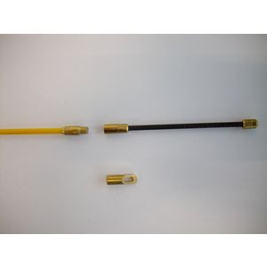 Trekveer glasfiber ø3,5mm 30mtr. 1x M5-kopje kopje