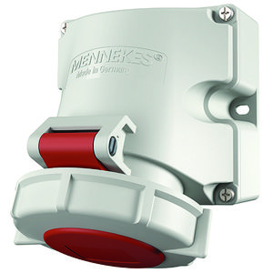 Wandcontactdoos 16A 4-polig  6H 400V IP67 TwinCONTACT
