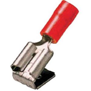 Geisoleerd steekverdeler 0,5-1mm² 6,3x0,8 rood VVE=100