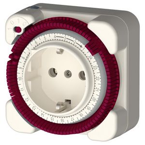 Analoge schakelklok, dagprogramma, 230VAC 50Hz