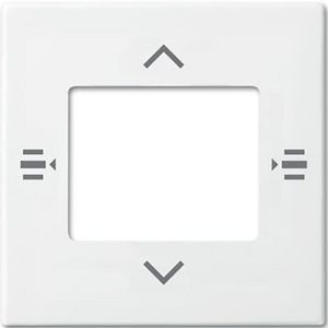 Afdekplaat 6-voudig bedieningselement KNX jaloezie alpinewit