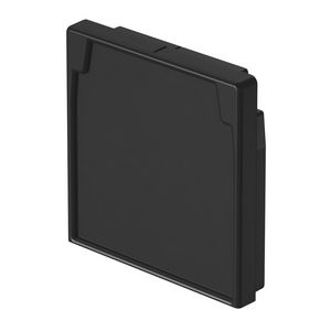 Eindkap kabelkanaal 80x80mm thermopl. RAL9011 VVE=5