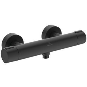 Douchethermostaat CERATHERM Alu+ 150mm Silk Black incl. s-koppelingen