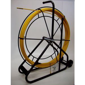 Haspel a 100mtr. Trekveer glasfiber ø9mm M12 roterend