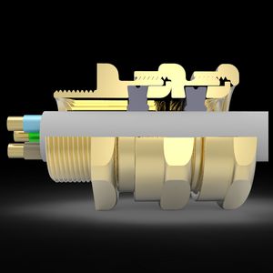 Kabelwartel messing twee seals ongearmeerde kabel M20-A