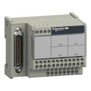 Aansluitbasis ABE7 voor 4 analoge ka Advantys Telefast ABE7