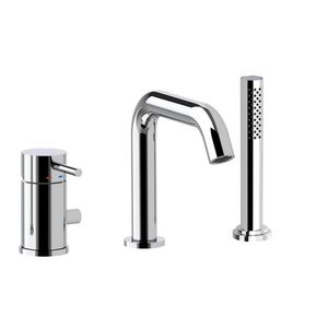 Badmengkraan LIGHT opbouw+omsteller uittrekbare handdouche zilver LIG045CR