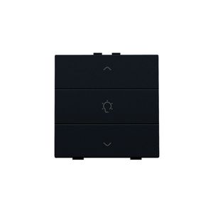 Enkelvoudige dimbediening Home Control black coated