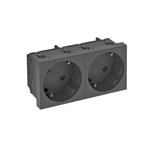 Contactdoos 2-vdg 33gr 250V 10/16A carbonaat 6120111