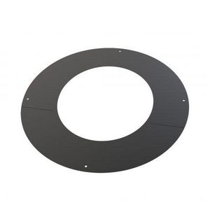 DW Ø80mm Rozet 2 delig 30-45° zwart
