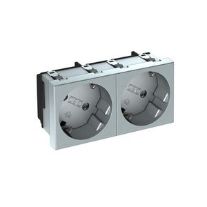 Contactdoos 2-vdg 33gr 250V 10/16A carbonaat 6120114