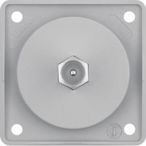 Antennecontactdoos TV met F-connector berker Integro grijs