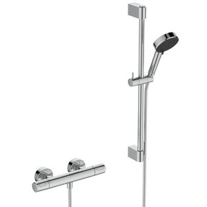 Douchethermostaatset CERATHERM T25N Eco chroom + glijstang ALU+ 600mm 6l/min. 150mm incl. s-koppeling