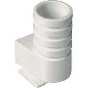 Invoerstukje wit voor buis 16 mm.
