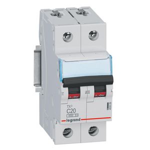 Installatieautomaat MCB TX3 2-polig C-karakteristiek 20A 6000A