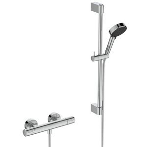 Douchethermostaatset CERATHERM T25N Eco Precitherm+ chroom + glijstang ALU+ 600mm 6l/min. 150mm incl. s-koppeling