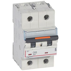 Installatieautomaat 2-polig C-karakteristiek 63A 25kA DX³ DIN