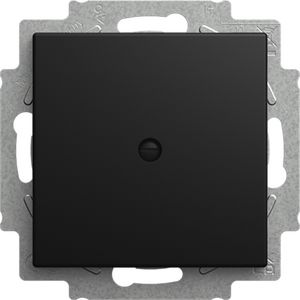 Inbouw draagring met blinde centraalplaat, balance SI matzwart. (2538-915)
