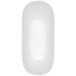 Theano vrijstaand ligbad 170x75cm stone white Quaryl